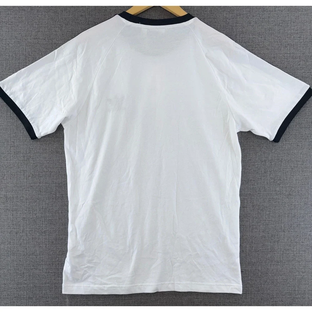 Adidas Originals Mens 3-Stripes Tee White Black Trefoil T-Shirt IA4846 M